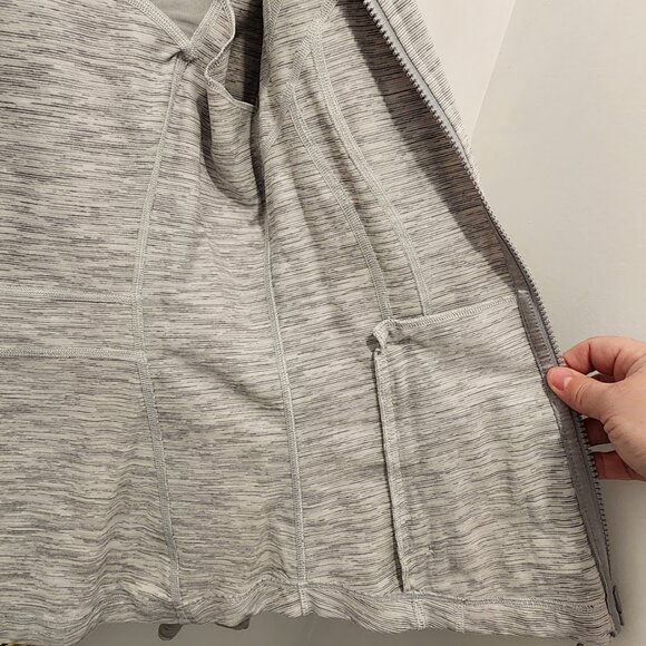Lululemon Define Jacket Women's Size 6 Light Gray We Are From Space Pattern - Picture 12 of 13